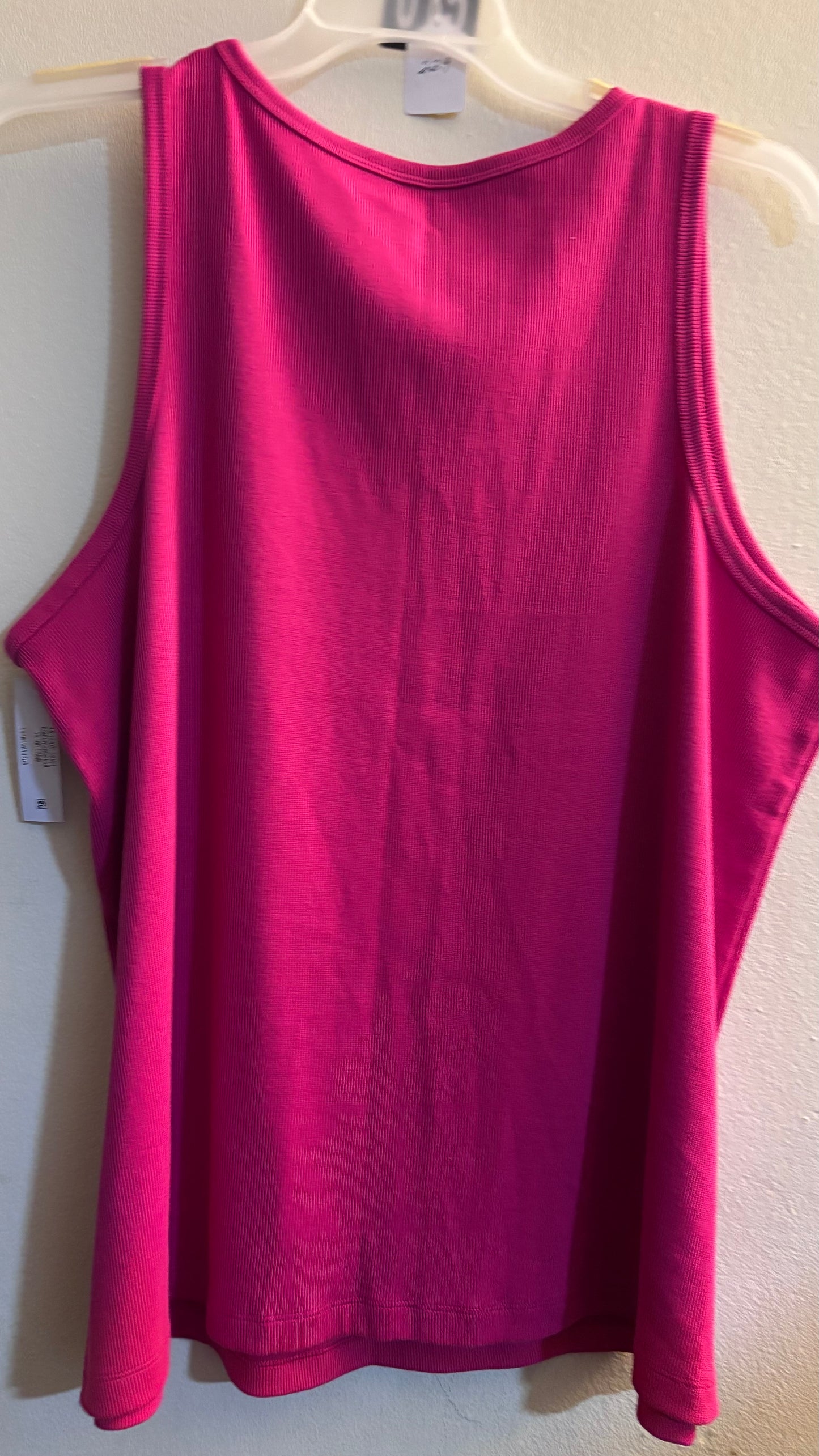 Terra & Sky Pink Ribbed Knit Tank Tops