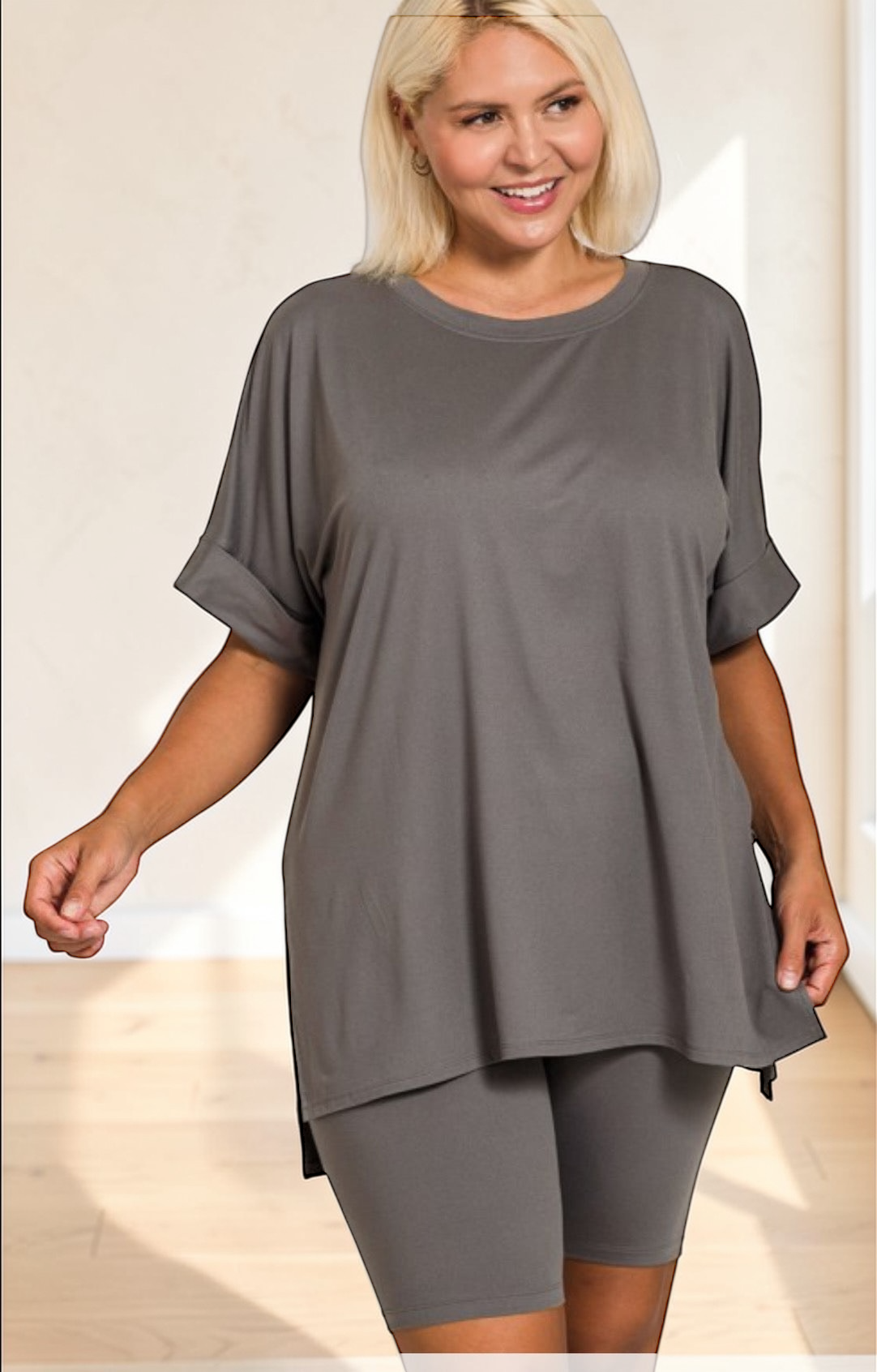Zenana Hi-Lo Short Sets