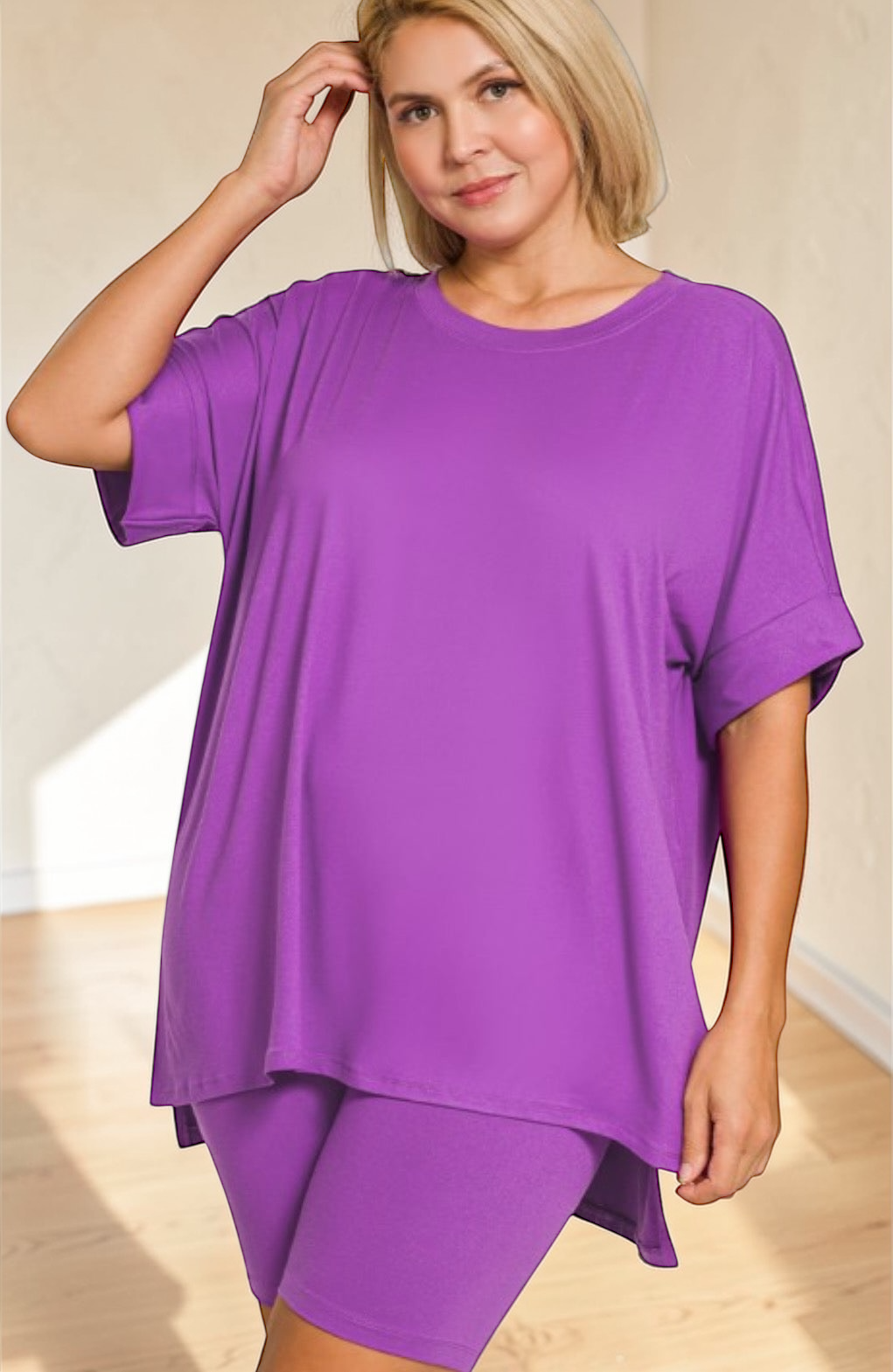 Zenana Hi-Lo Short Sets