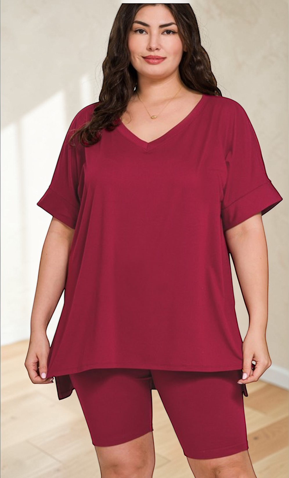 Zenana Hi-Lo Short Sets
